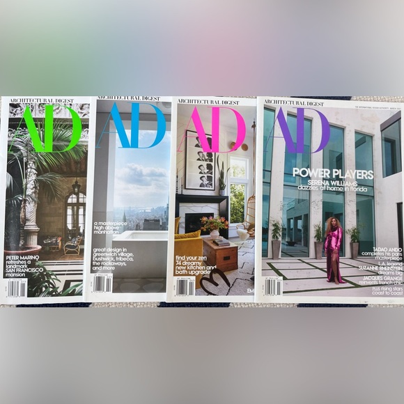 4 Architectural Digest Magazines featuring Serena Williams and others - Picture 2 of 2